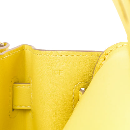 Hermes Swift Birkin 25 Lime 7 of 11