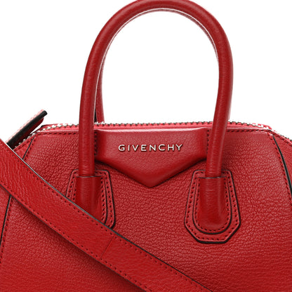 Givenchy Sugar Goatskin Mini Antigona Red 8 of 12
