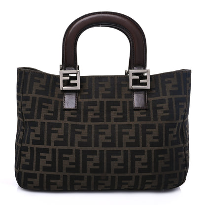 Fendi Zucca Top Handle Tote Tobacco 1 of 5