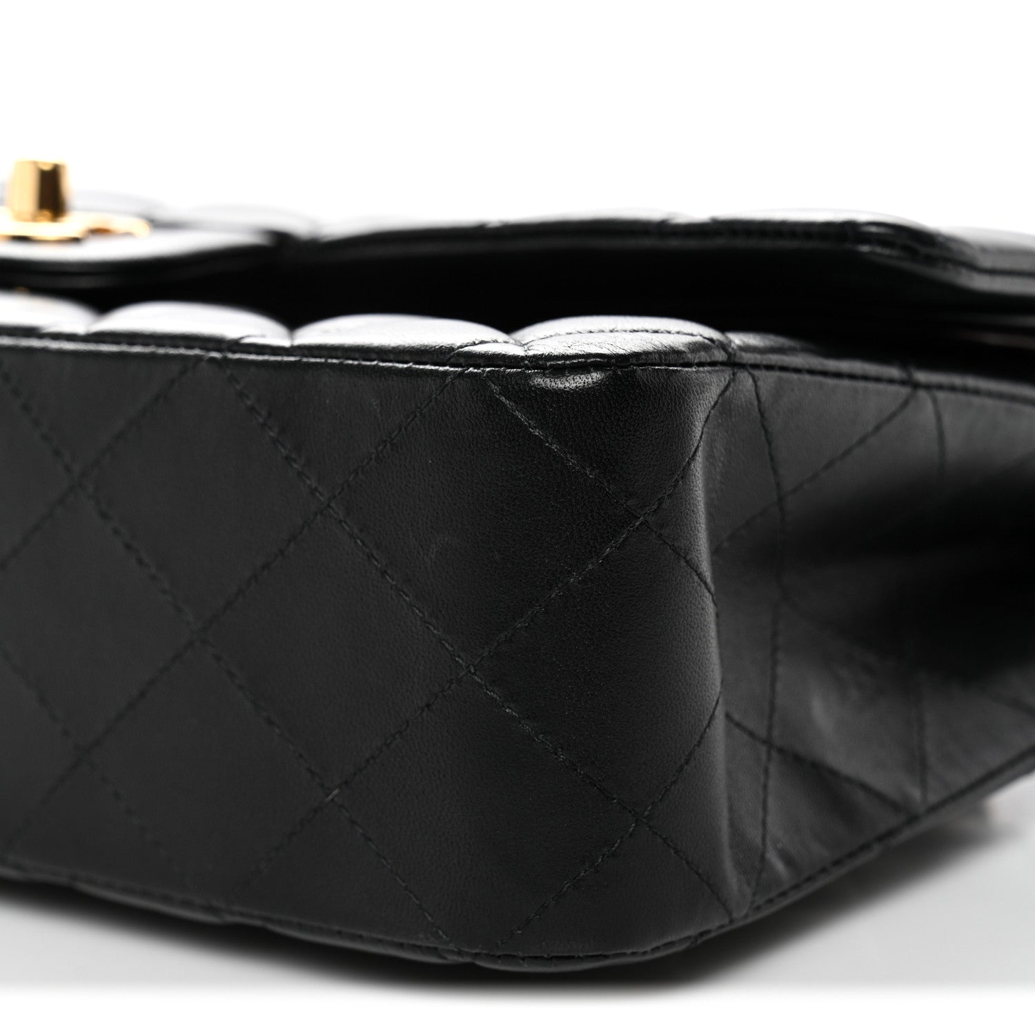 Chanel Lambskin Quilted Medium Double Flap Black 10 of 13