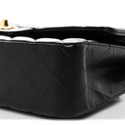 Chanel Lambskin Quilted Medium Double Flap Black 10 of 13