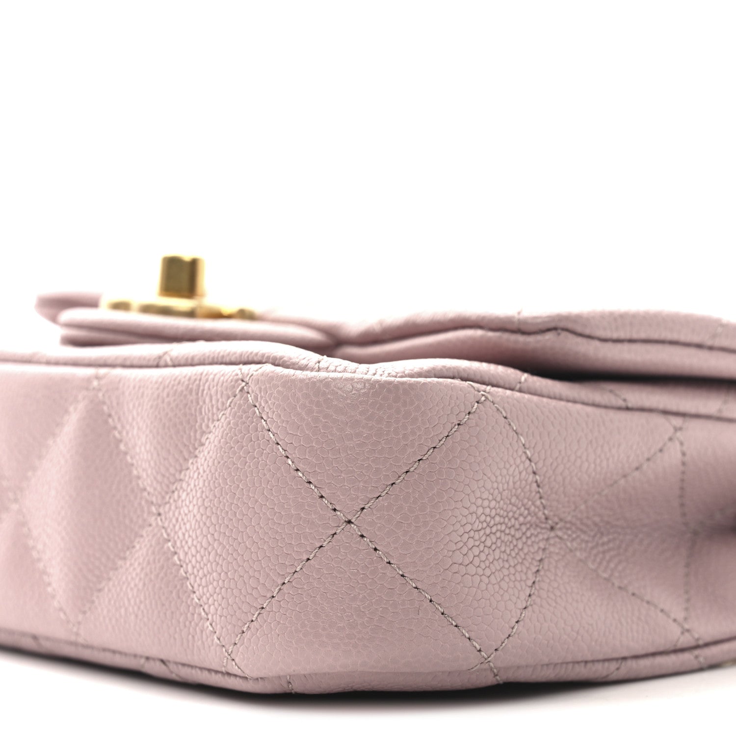 Chanel Caviar Quilted Mini Rectangular Sweetheart Flap Lilac 10 of 11
