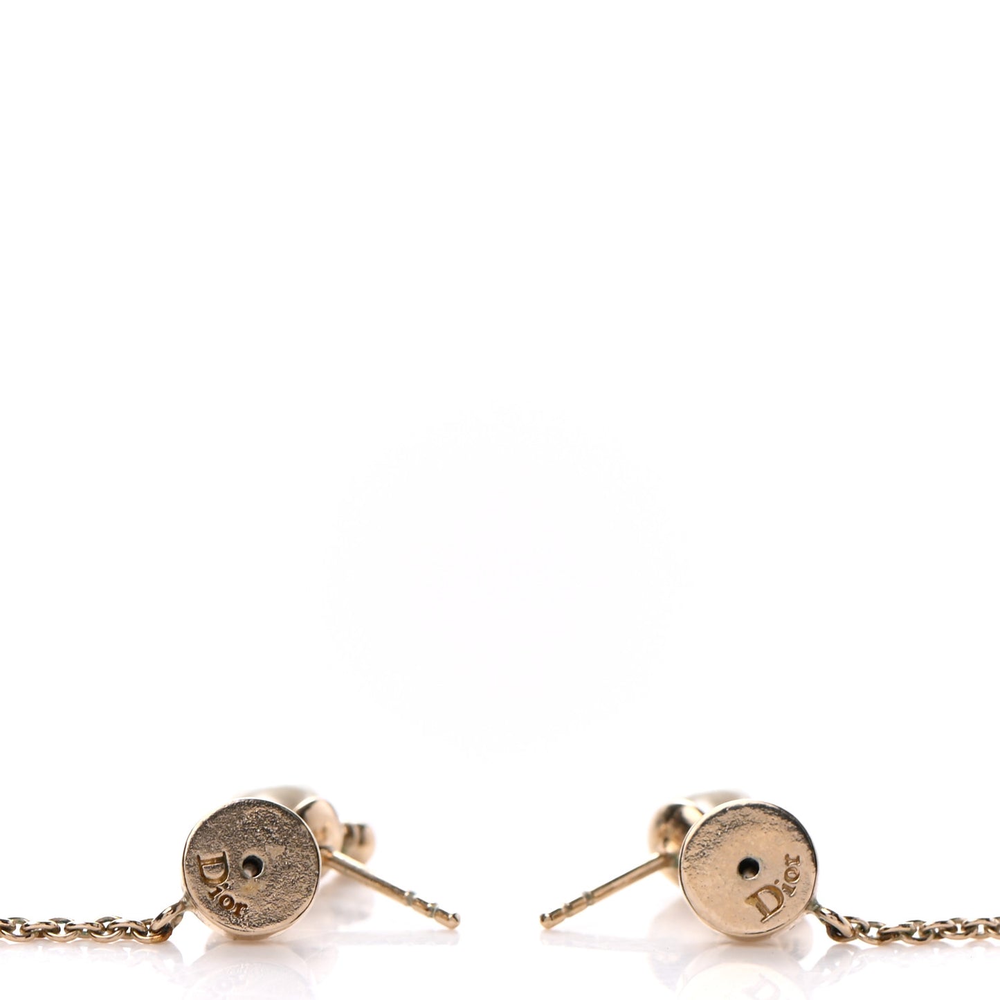 Pearl Crystal Star CD Drop Earrings Gold