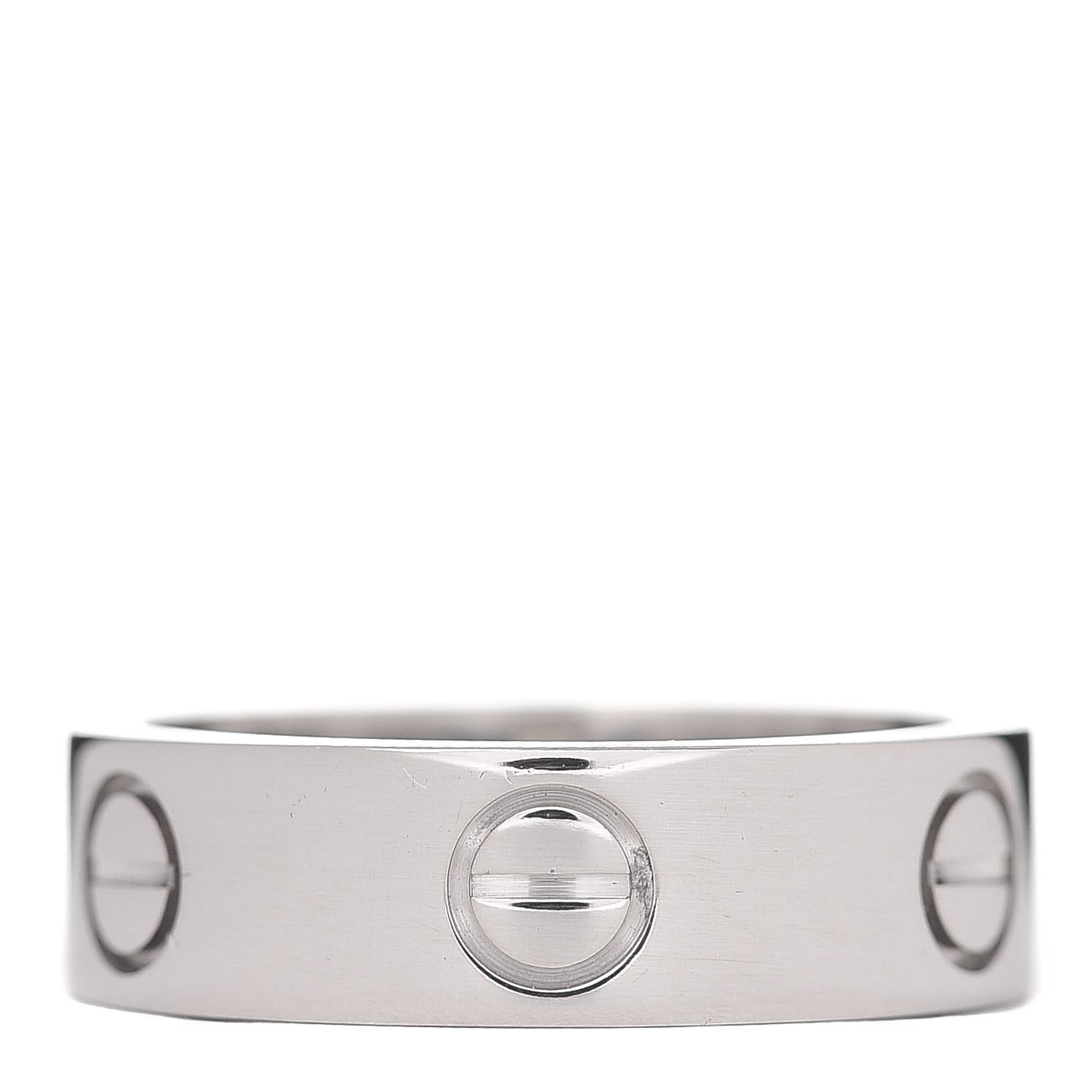 18K White Gold 5.5mm LOVE Ring 51 5.75