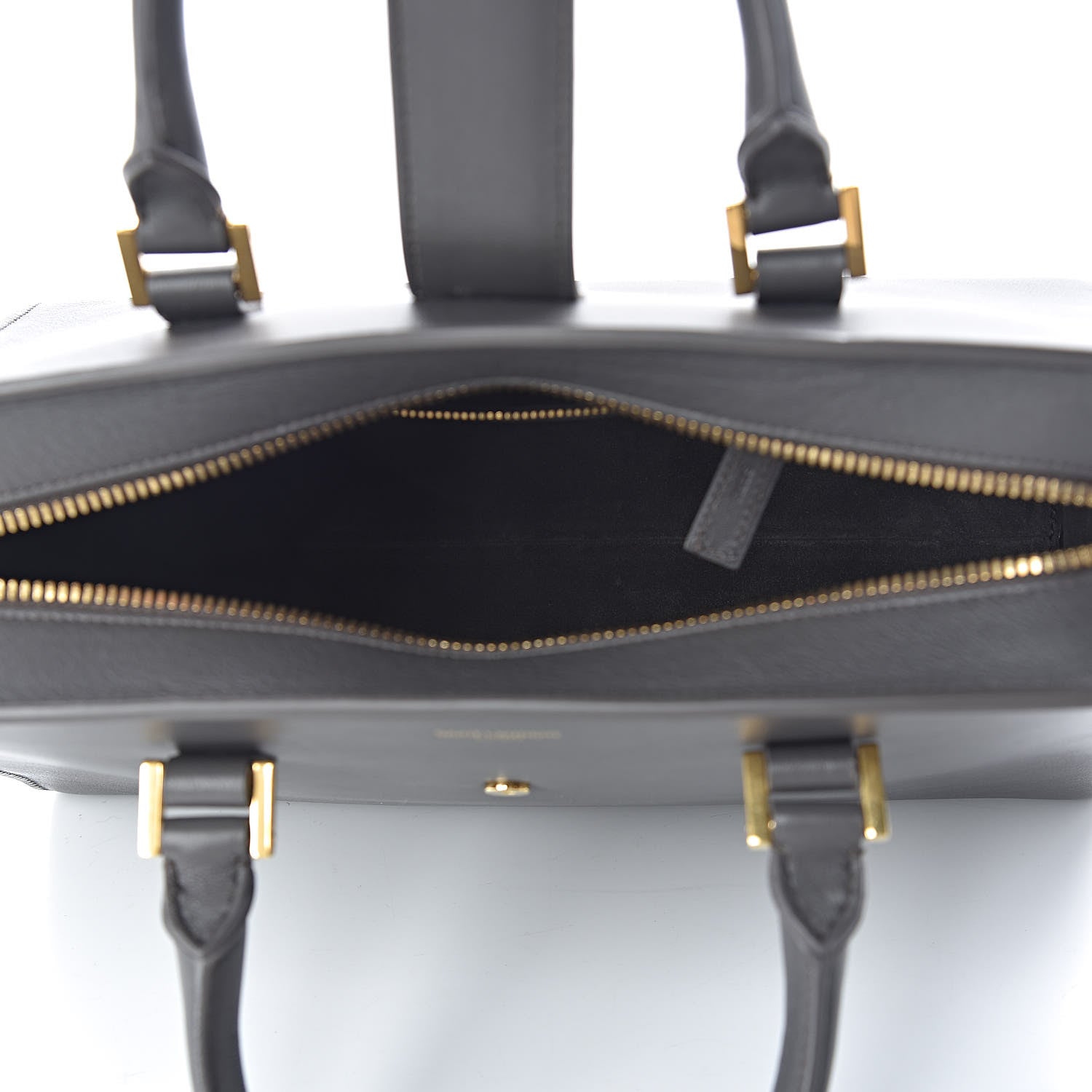 Saint Laurent Calfskin Small Monogram Cabas Grey 6 of 10