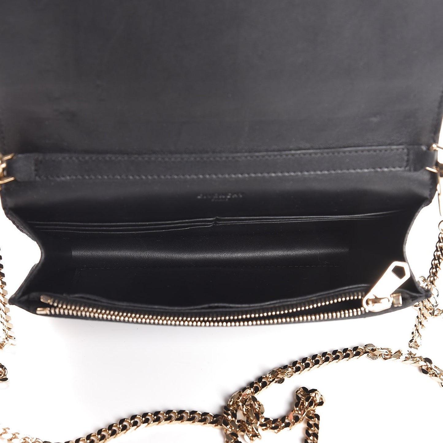 Suede Calfskin Egyptian Print Mini Pandora Chain Wallet Multicolor