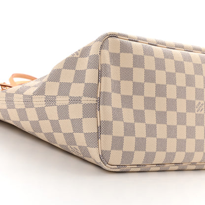Louis Vuitton Damier Azur Neo Neverfull MM Rose Ballerine 9 of 10
