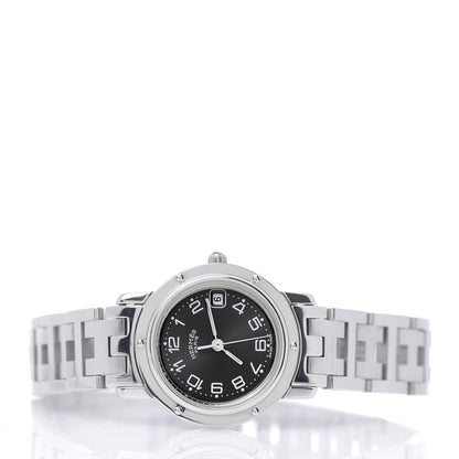 Hermes Stainless Steel 24mm Clipper Quartz Watch Gray 3 of 6