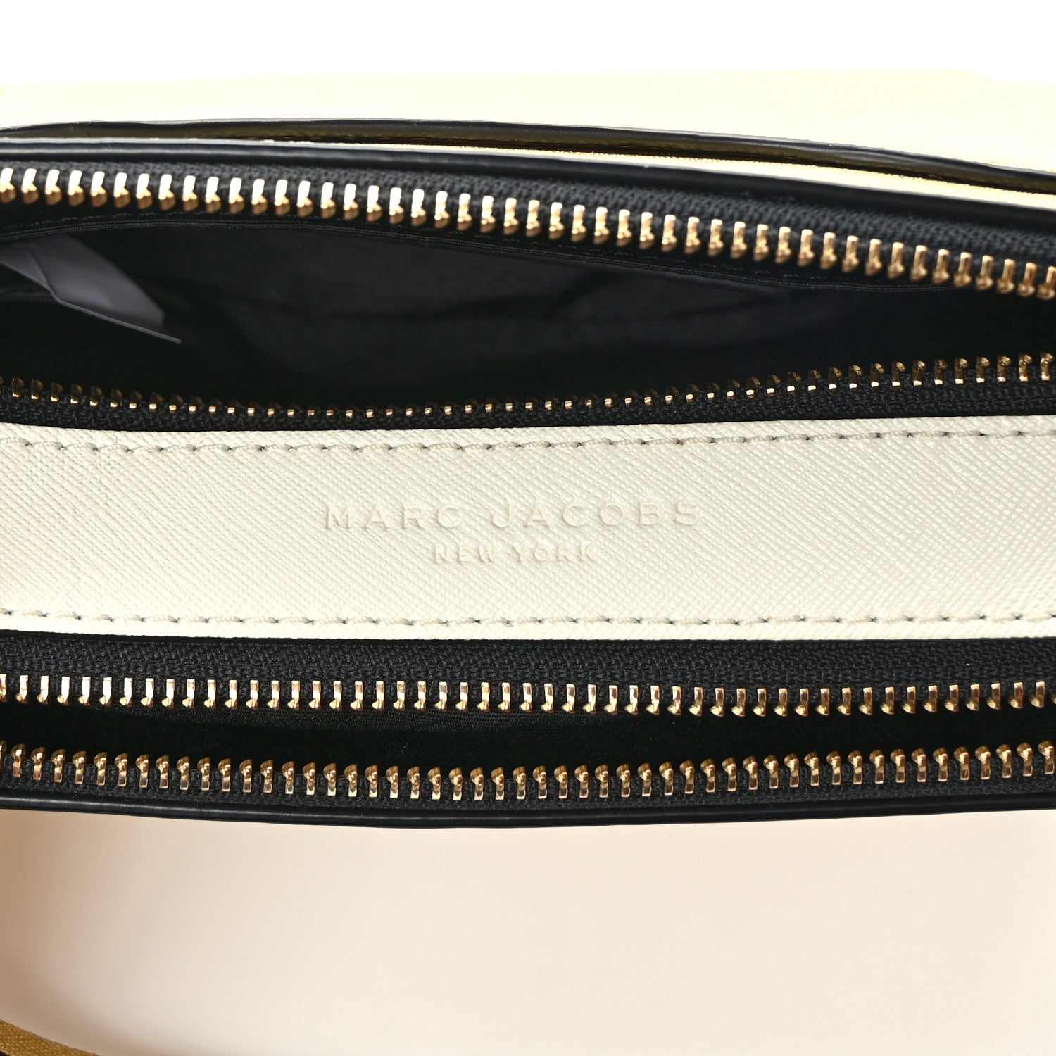 Marc Jacobs Saffiano Small Snapshot Camera Bag Gold Navy 6 of 10