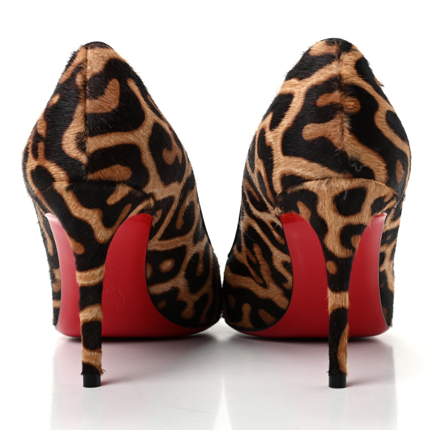 Pony Hair Jaguar Print Pigalle 85 Pumps 38 Brown