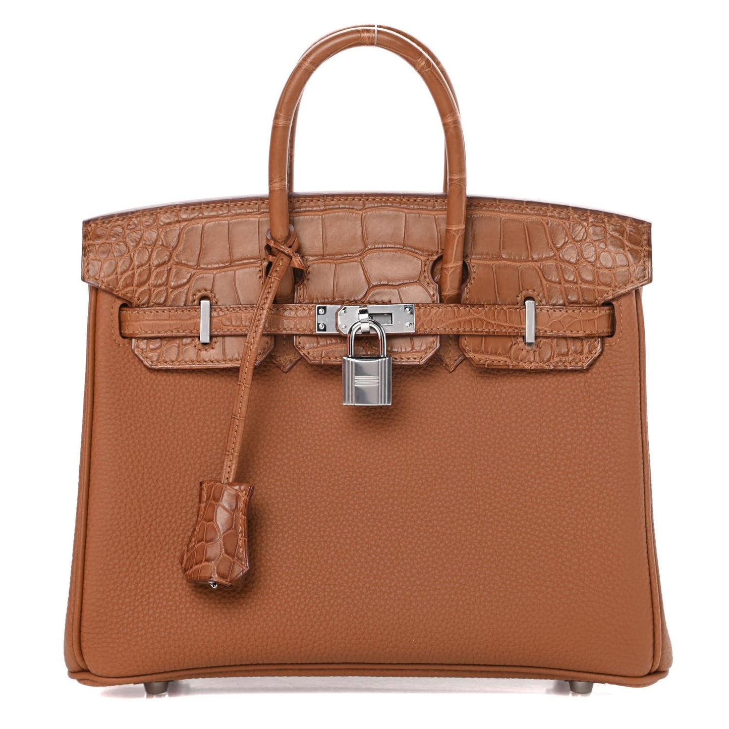 Togo Matte Alligator Birkin Touch 25 Gold