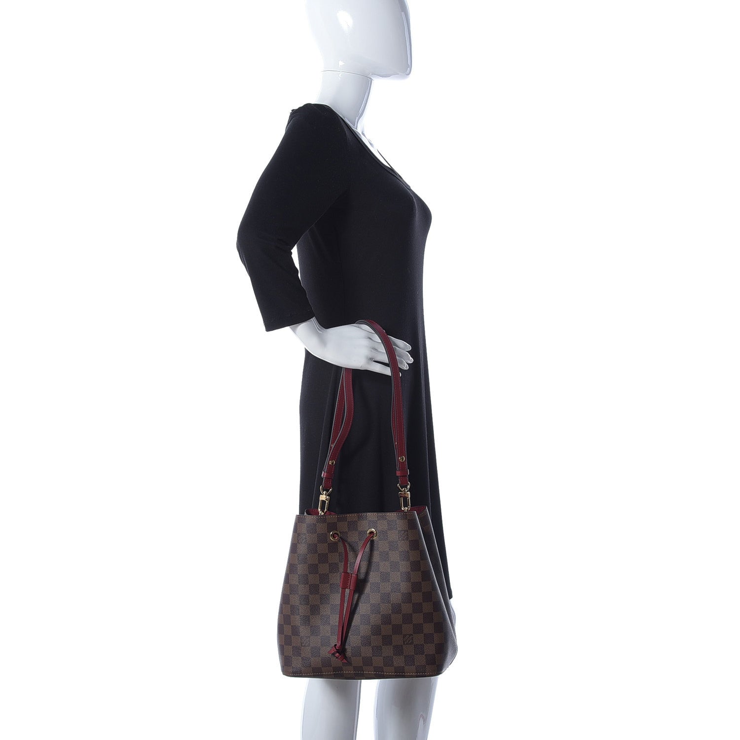 Louis Vuitton Damier Ebene Neonoe MM Cherry Berry 2 of 8