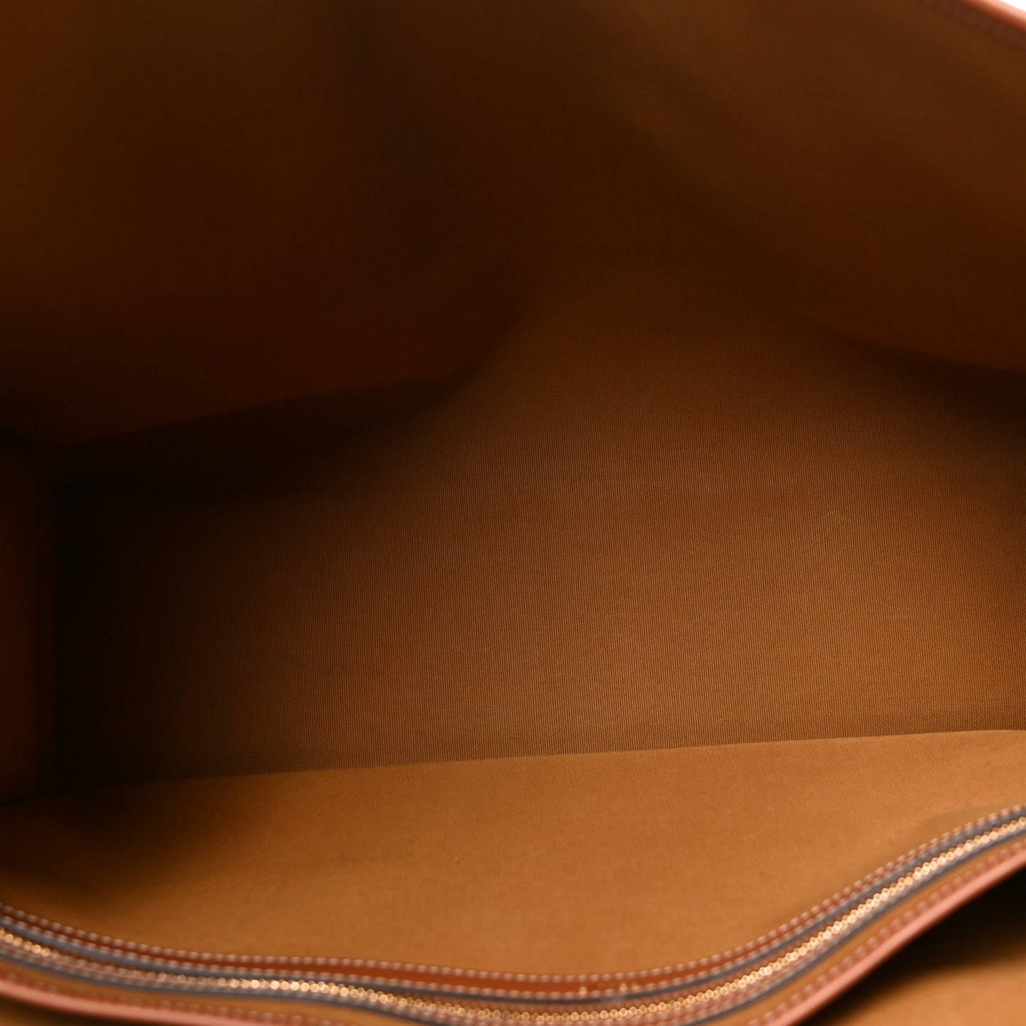 Triomphe Canvas Calfskin Horizontal Cabas Tan