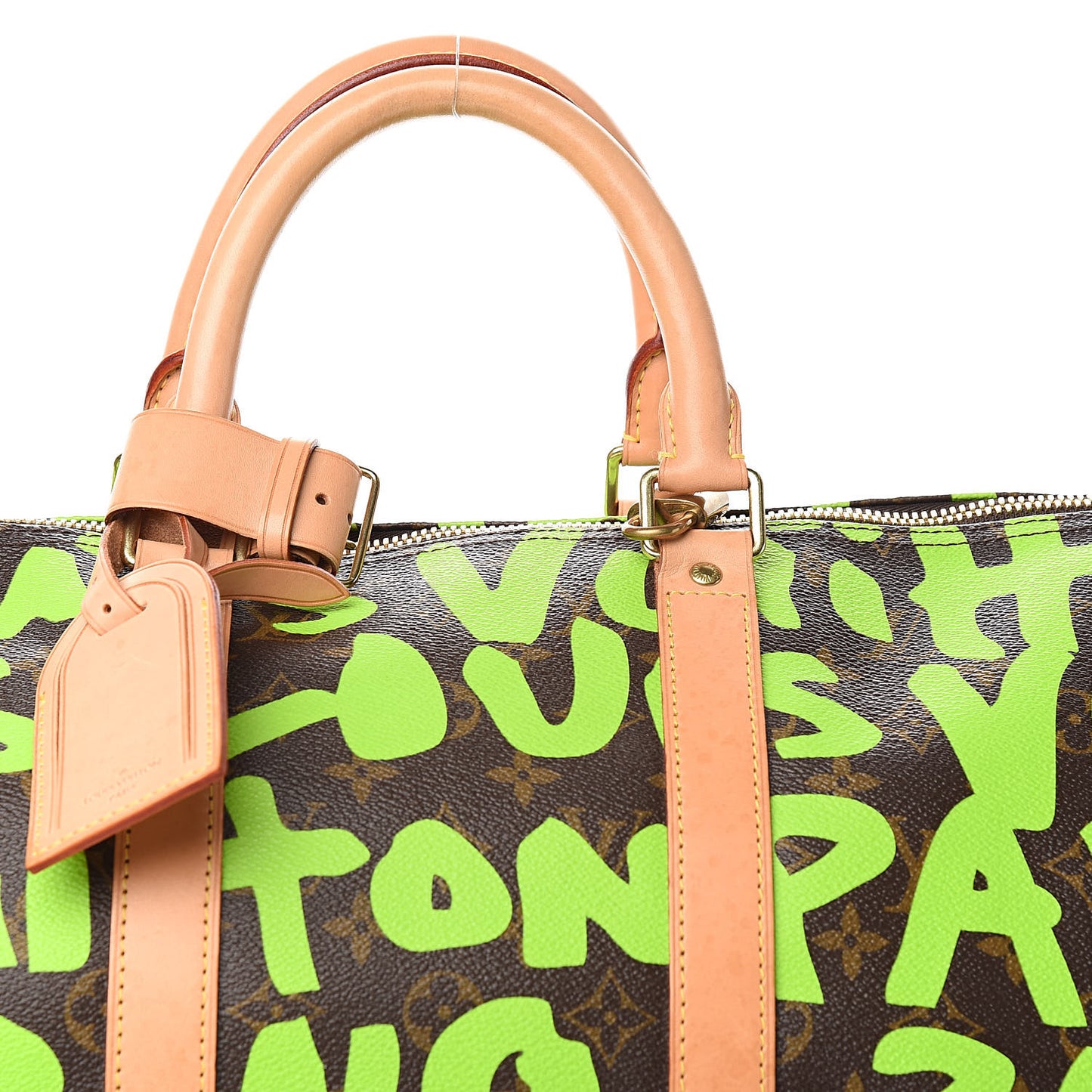 Monogram Graffiti Keepall 50 Green