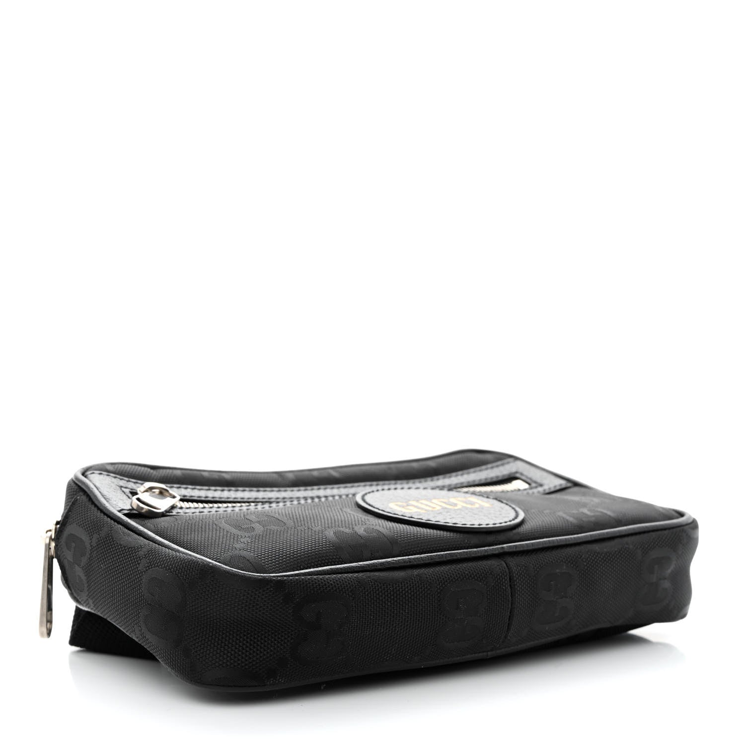 Gucci Econyl Nylon Monogram Off The Grid Belt Bag Black 4 of 12