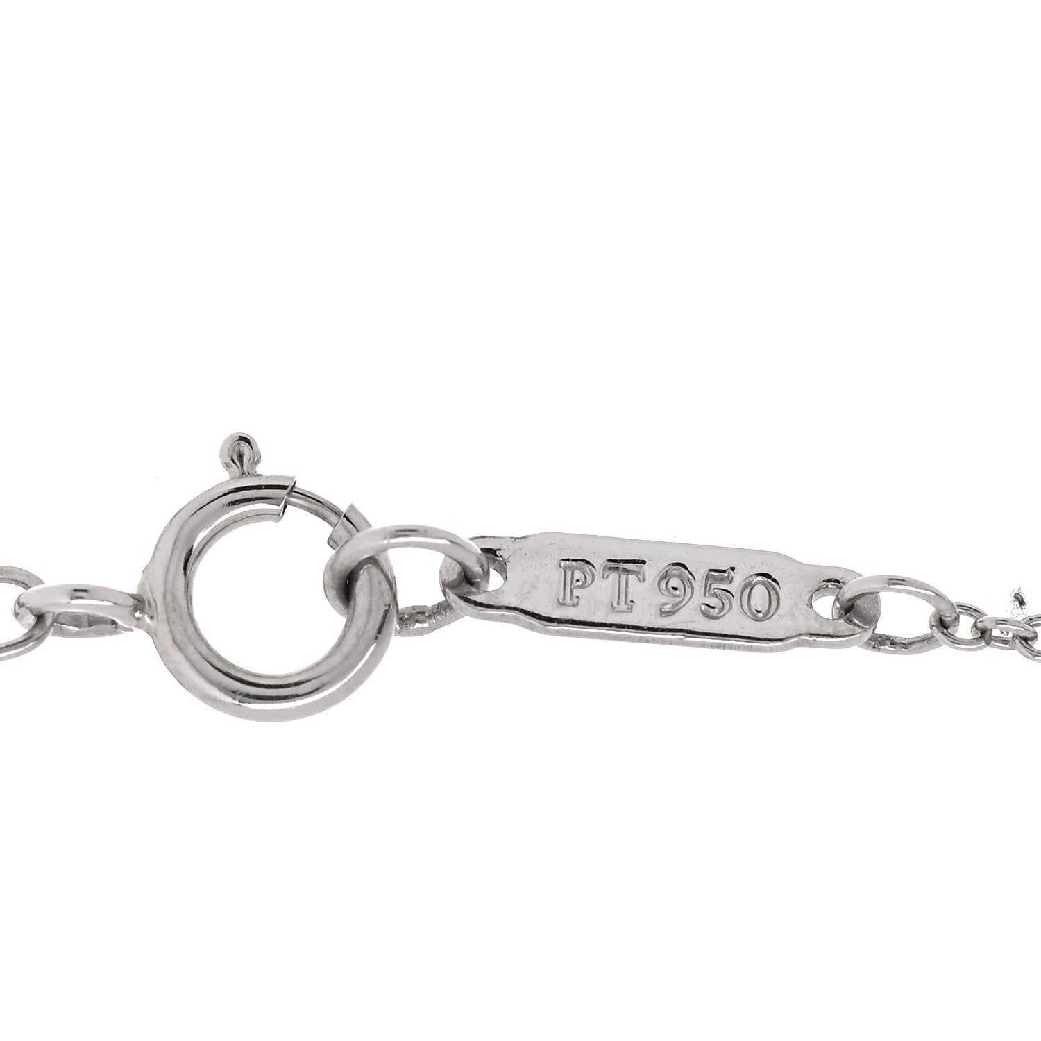 Tiffany Platinum Diamond Medium Cross Pendant Necklace 4 of 5