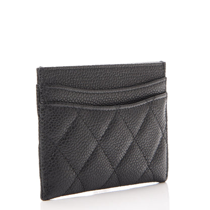 Chanel Caviar Quilted Card Holder Black 3 of 9