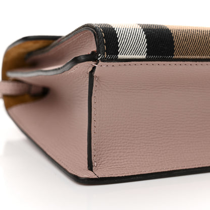 Burberry Derby Calfskin House Check Small Macken Crossbody Bag Pale Orchid 10 of 12