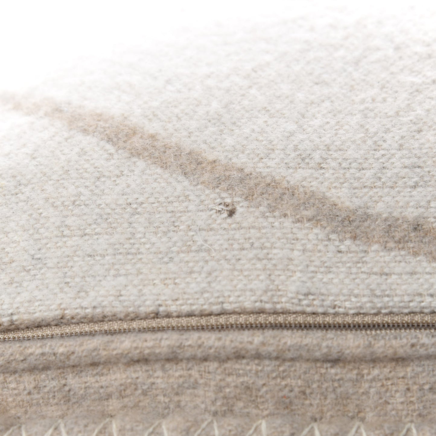 Merino Wool Cashmere CC Pillow Beige Off White