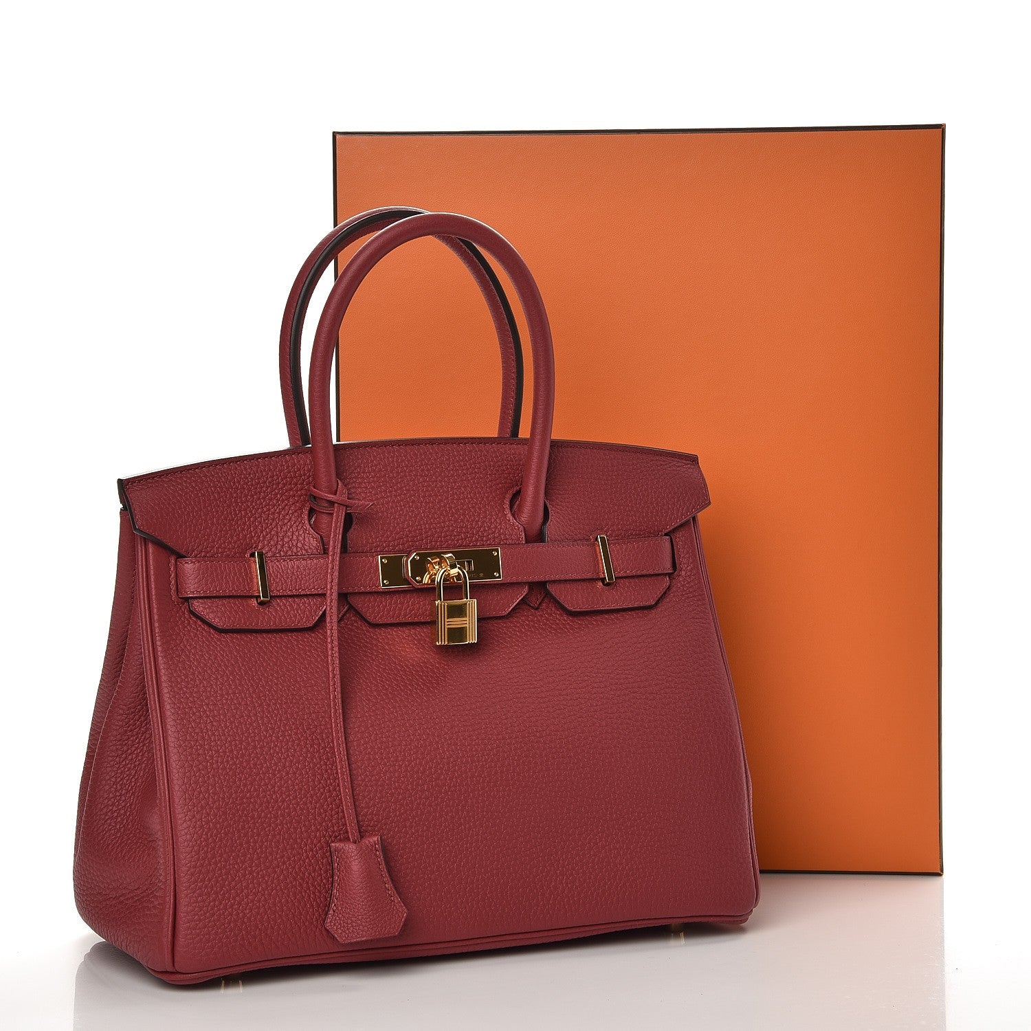 Hermes Togo Birkin 30 Rouge Grenat 34 of 34