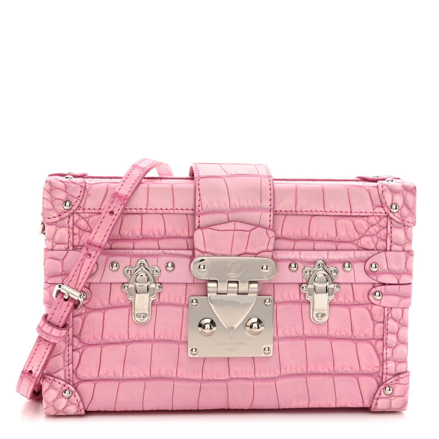 Alligator Petite Malle Pink