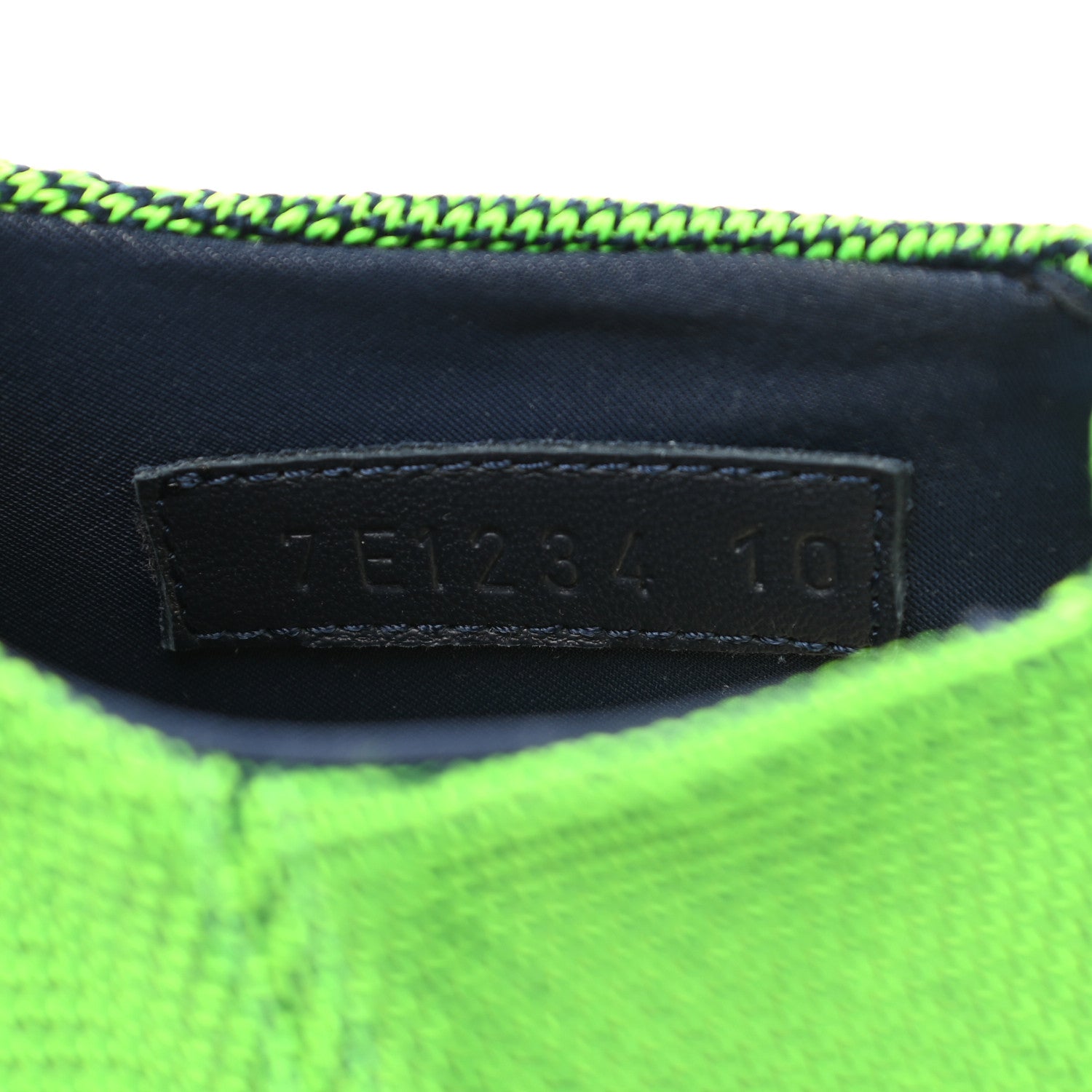 Fendi Jersey Vitello Mens Low Top Sneakers 10 Bora Verde Fluo New Indigo 8 of 8
