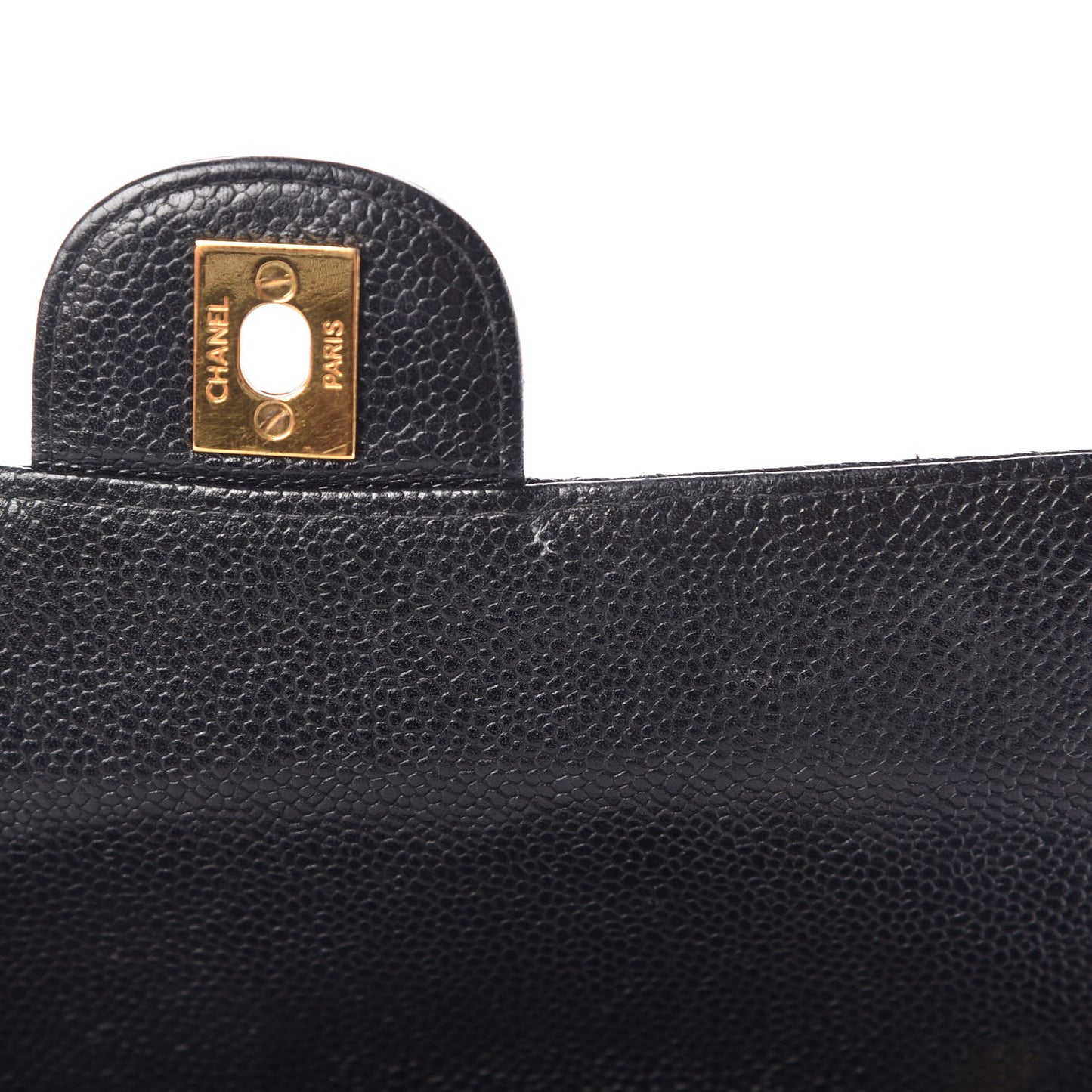 Caviar Quilted Jumbo Single Flap Black