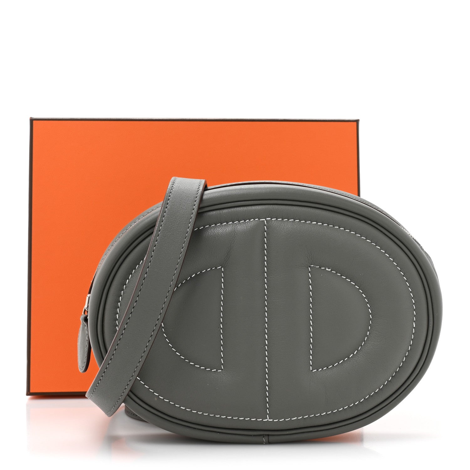 Hermes Swift Verso In The Loop Belt Bag Gris Meyer Graphite 3 of 9