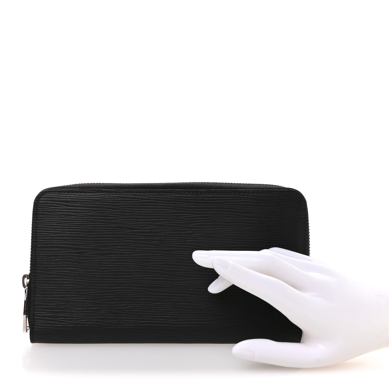 Louis Vuitton Epi Zippy Organizer Wallet Black 2 of 8