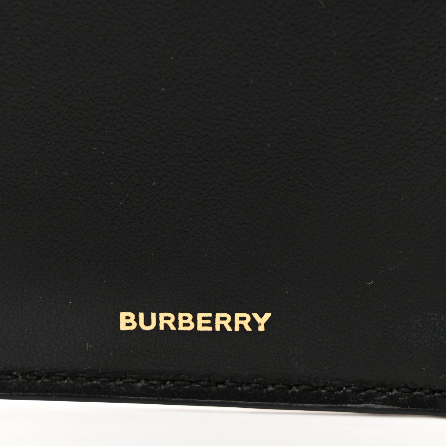 Burberry Grainy Calfskin Vintage Check Small Folding Wallet Archive Beige Black 6 of 6