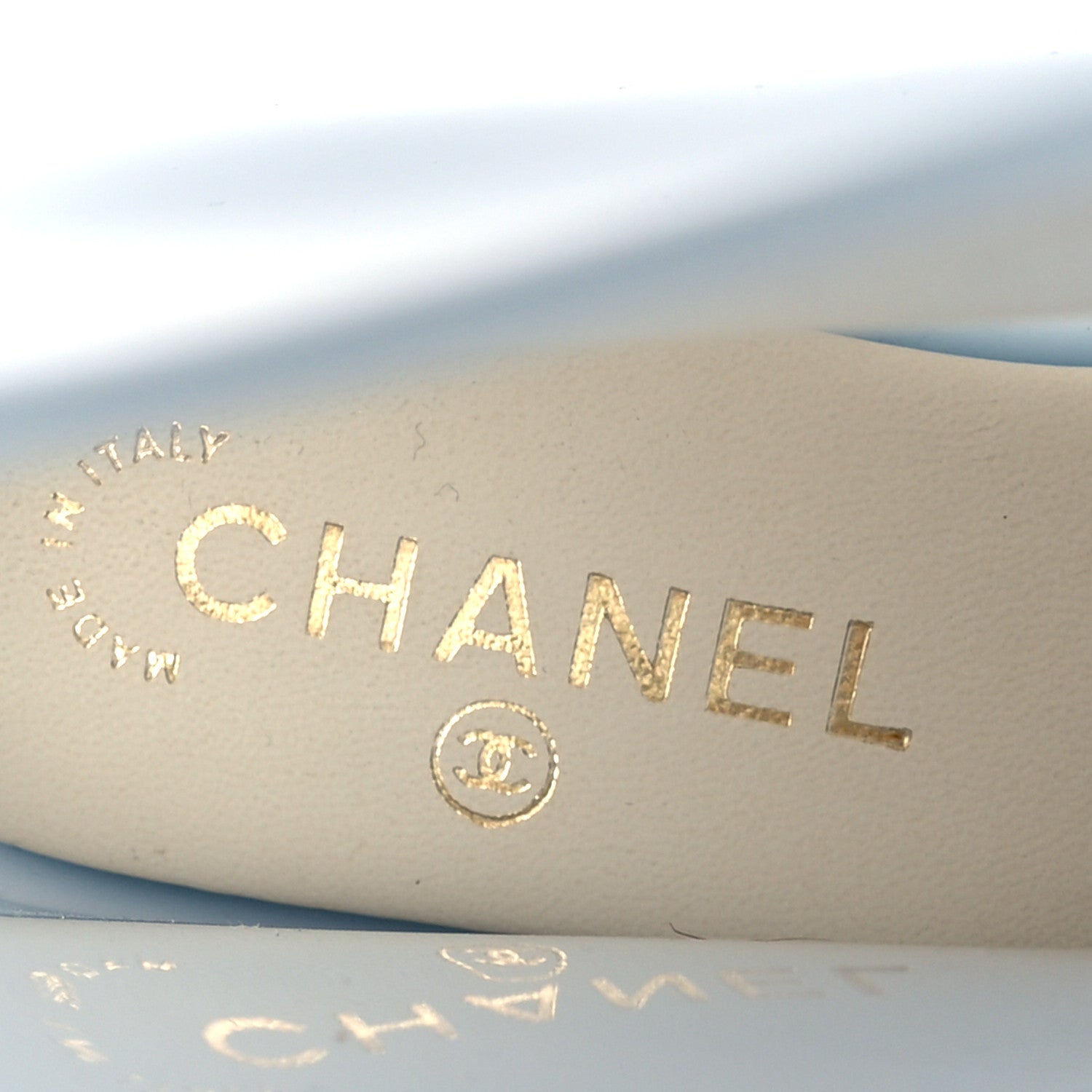 Chanel Rubber Rain Boots 38 Light Blue 7 of 8