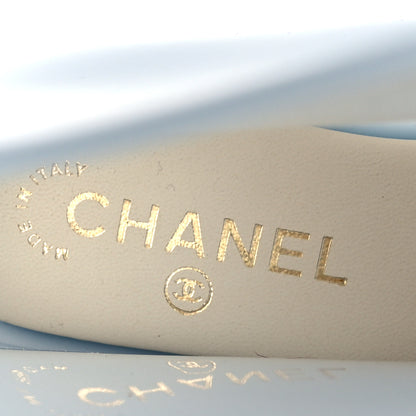 Chanel Rubber Rain Boots 38 Light Blue 7 of 8