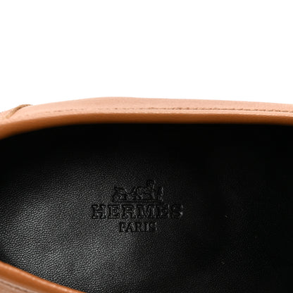 Hermes Goatskin Womens Royal Loafers 39 Naturel 8 of 10