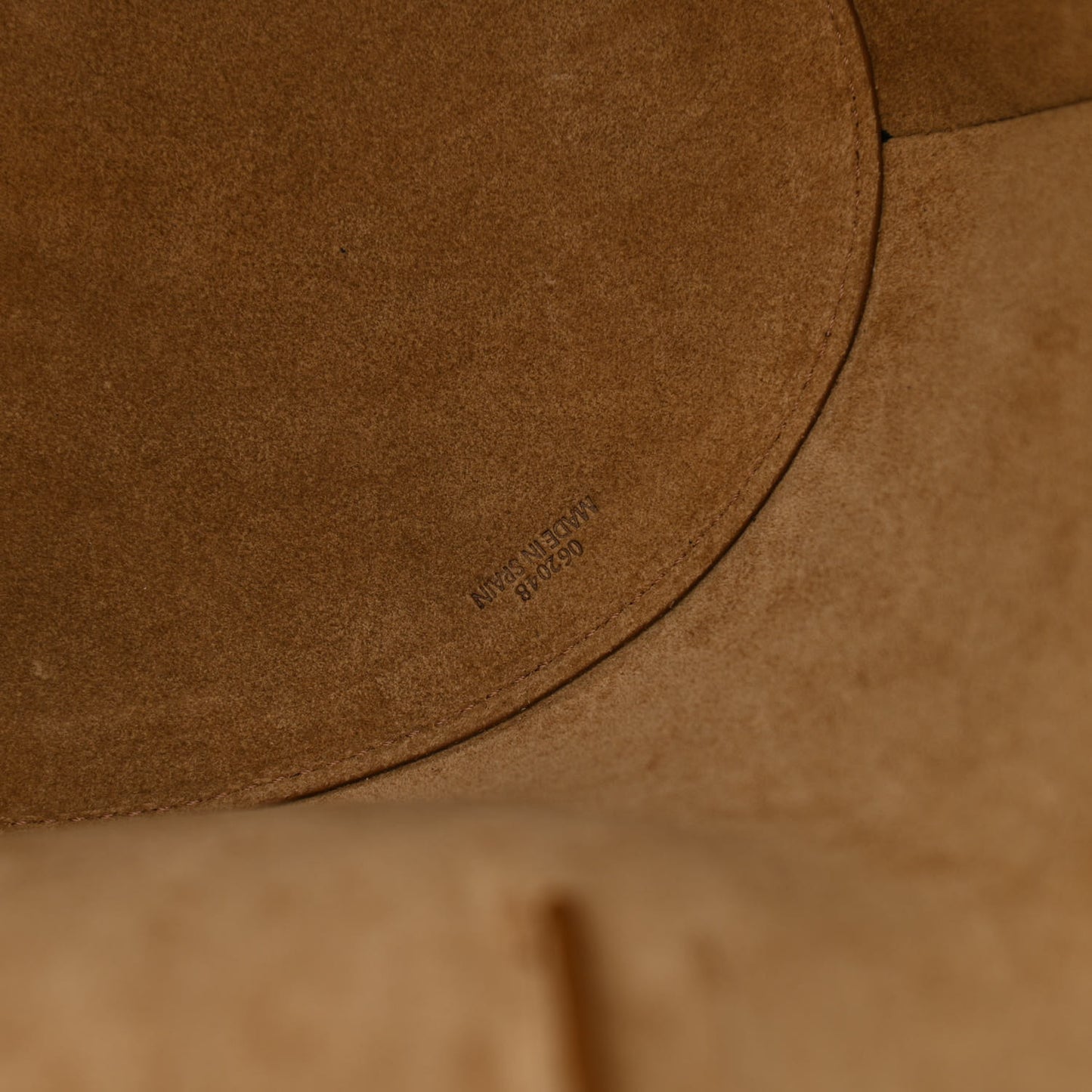 Calfskin Perforated Small Shell Tote Tan
