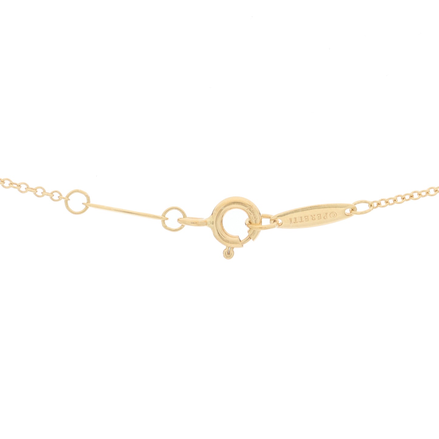 18K Yellow Gold Diamond .17ct Elsa Peretti Diamonds by the Yard Pendant Necklace