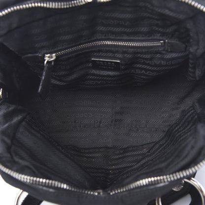 Prada Nappa Tessuto Nylon Shoulder Bag Black 4 of 11