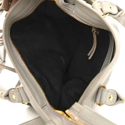 Balenciaga Chevre Gold Metallic Edge Hardware Mini City Gris Glace 5 of 12