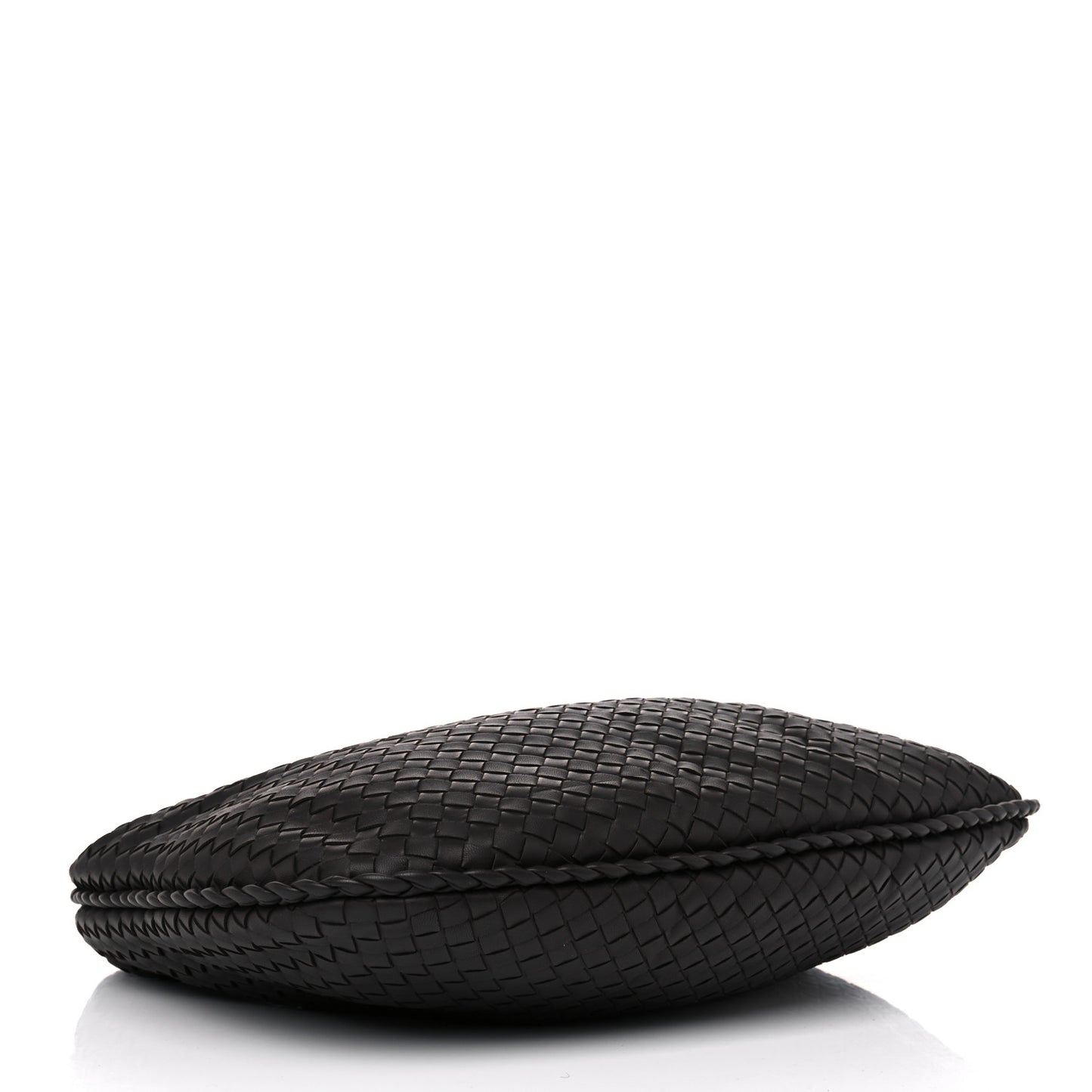 Nappa Intrecciato Small Veneta Hobo Ebano