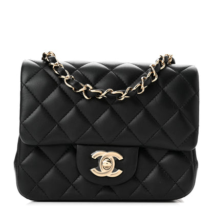 Chanel Lambskin Quilted Mini Square Flap Black 1 of 11