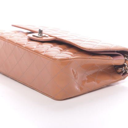 Chanel Patent Quilted Medium Double Flap Orange 9 of 16