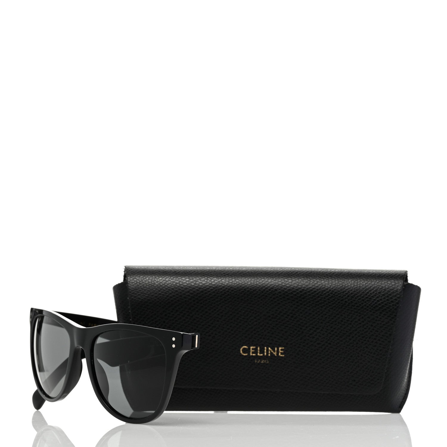 Celine Acetate Polarized Square Sunglasses CL40088I Black 7 of 7