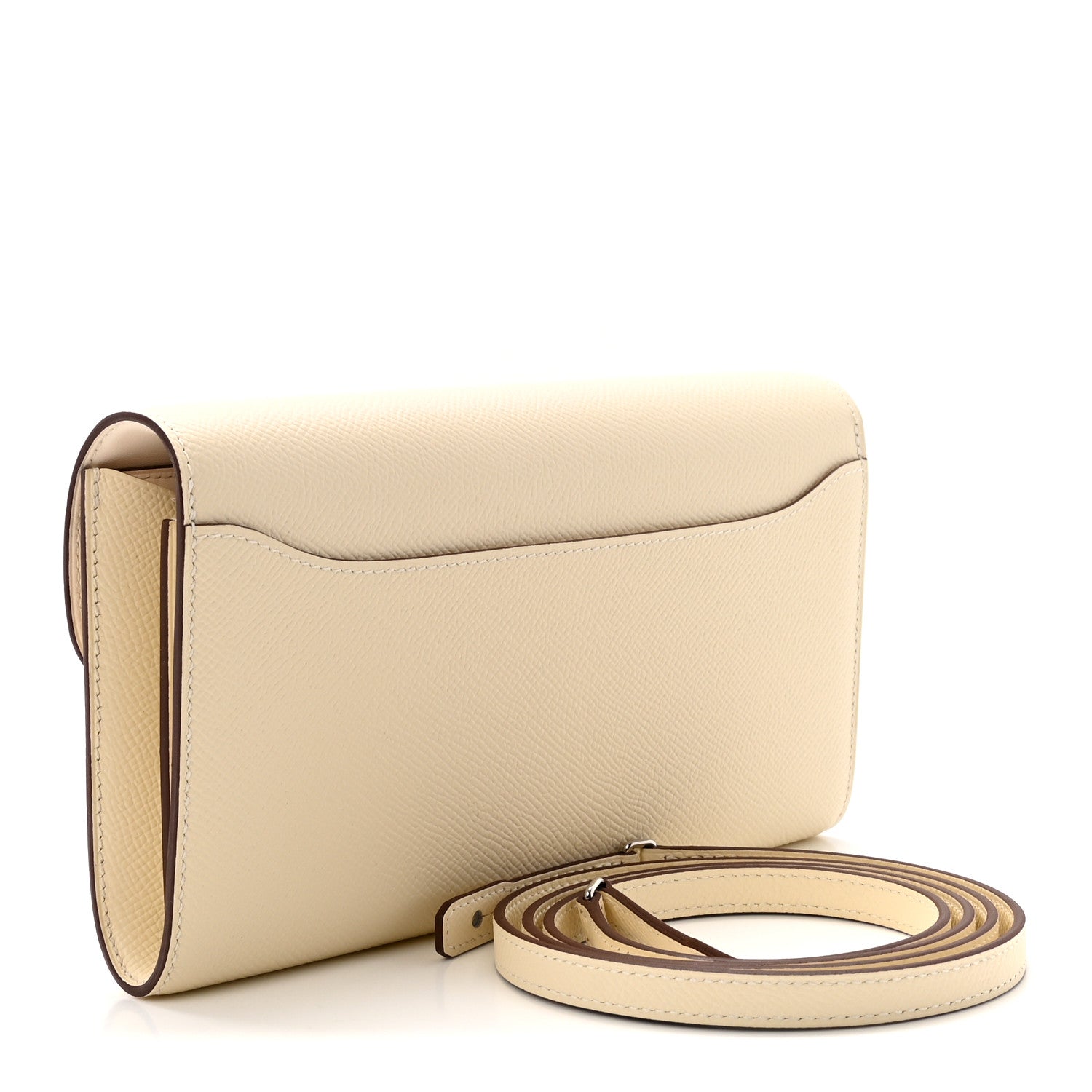 Hermes Epsom Alligator Lizard Constance Wallet To Go Nata 3 of 10