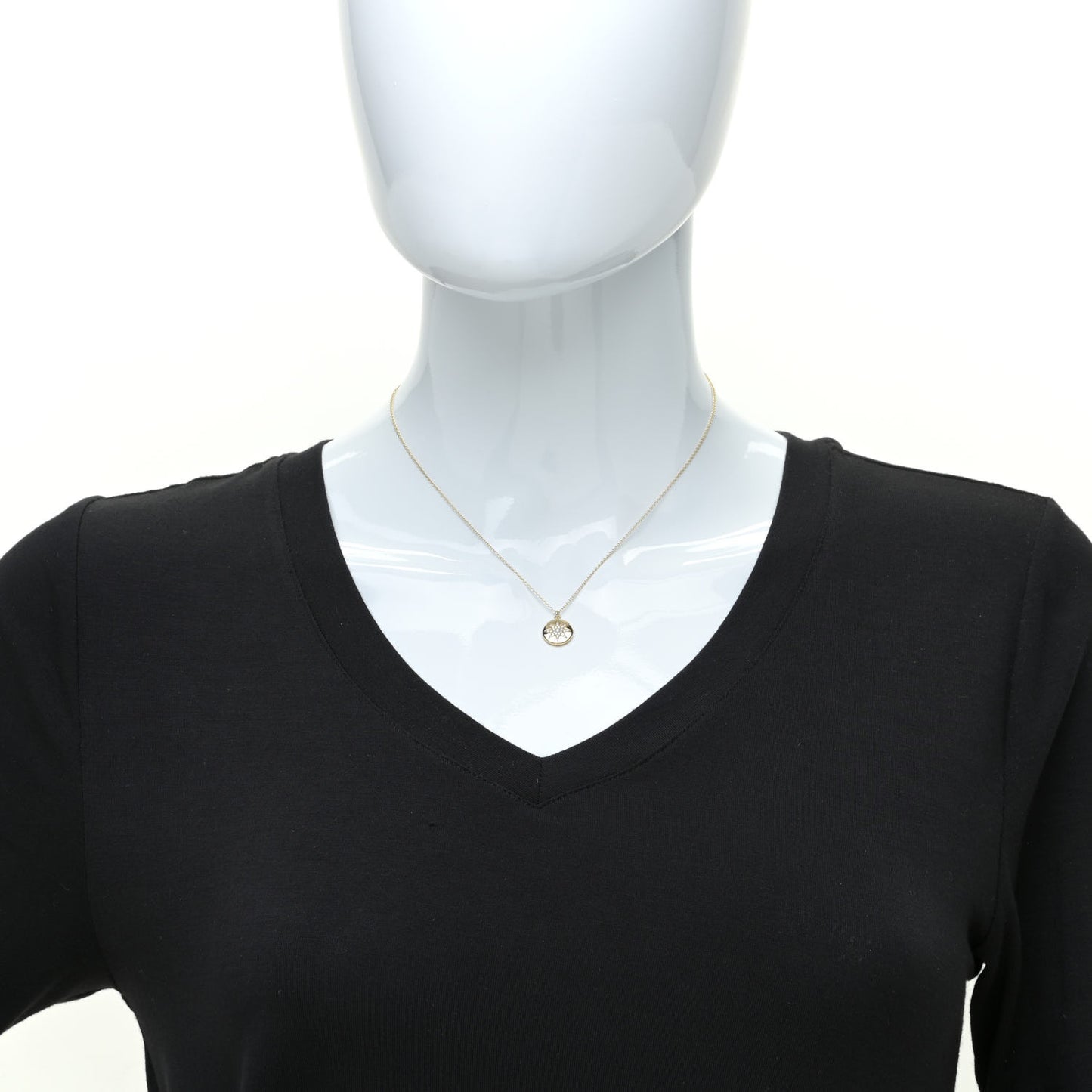 18K Yellow Gold Diamond Paloma Picasso Venezia Stella Pendant Necklace