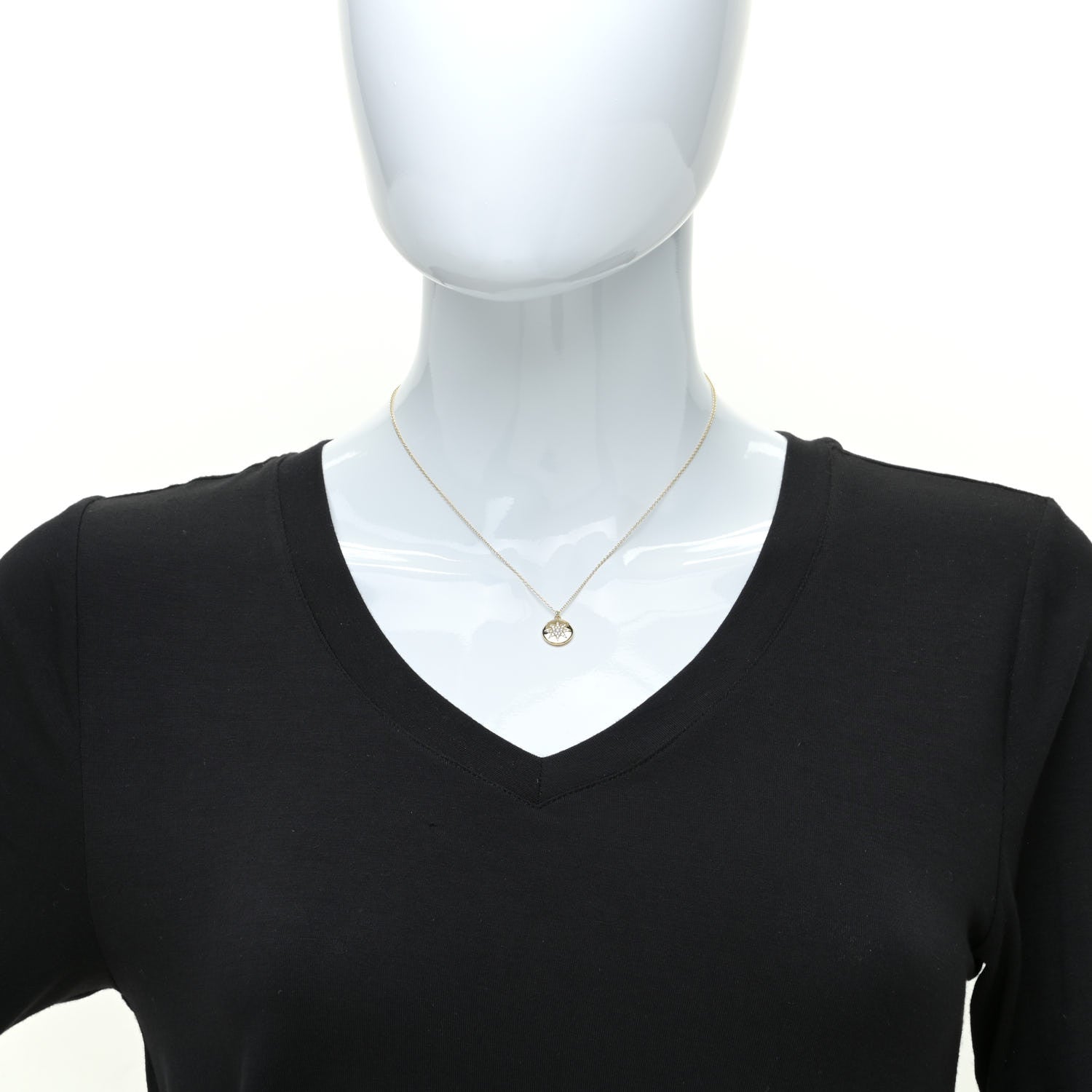 Tiffany 18K Yellow Gold Diamond Paloma Picasso Venezia Stella Pendant Necklace 2 of 6