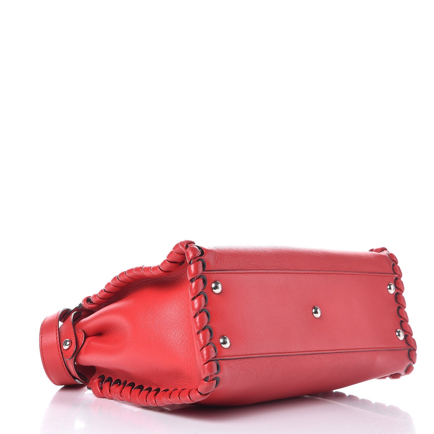 Calfskin Lace Up Medium Peekaboo Iconic Satchel Caipiroska
