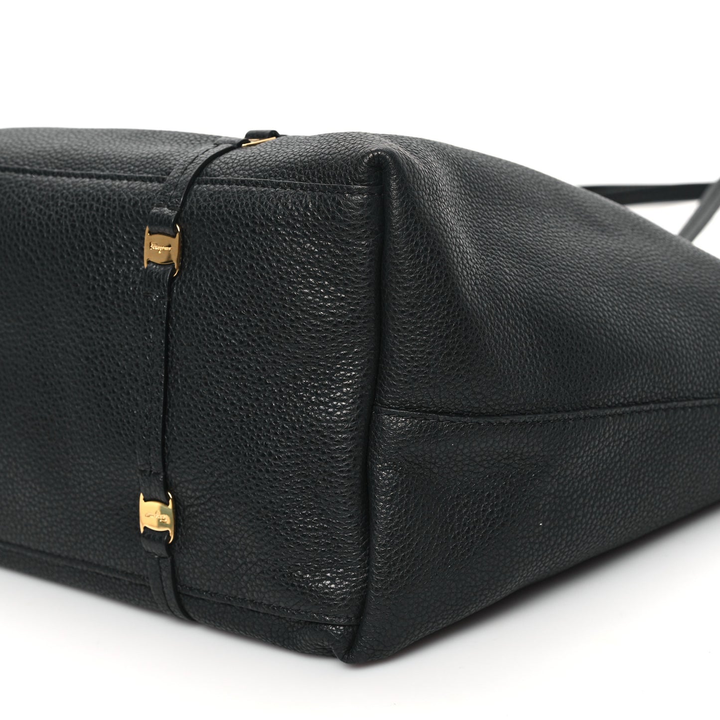 Grained Calfskin Emotion Tote Black