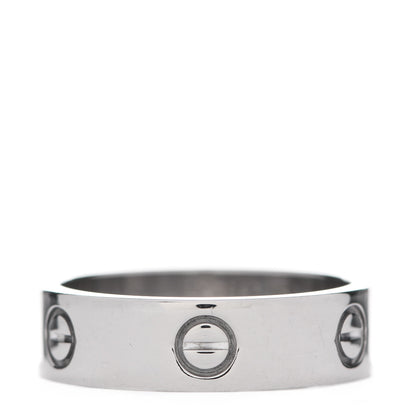 Cartier 18K White Gold 6mm LOVE Ring 60 9 1 of 4