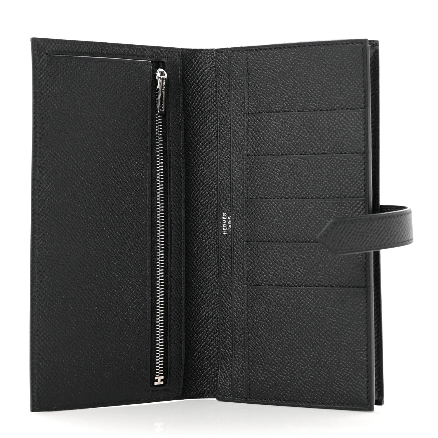Hermes Epsom Monochrome Bearn Gusset Wallet Black 5 of 7