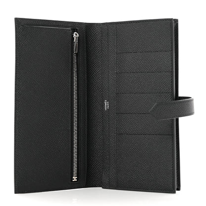 Hermes Epsom Monochrome Bearn Gusset Wallet Black 5 of 7