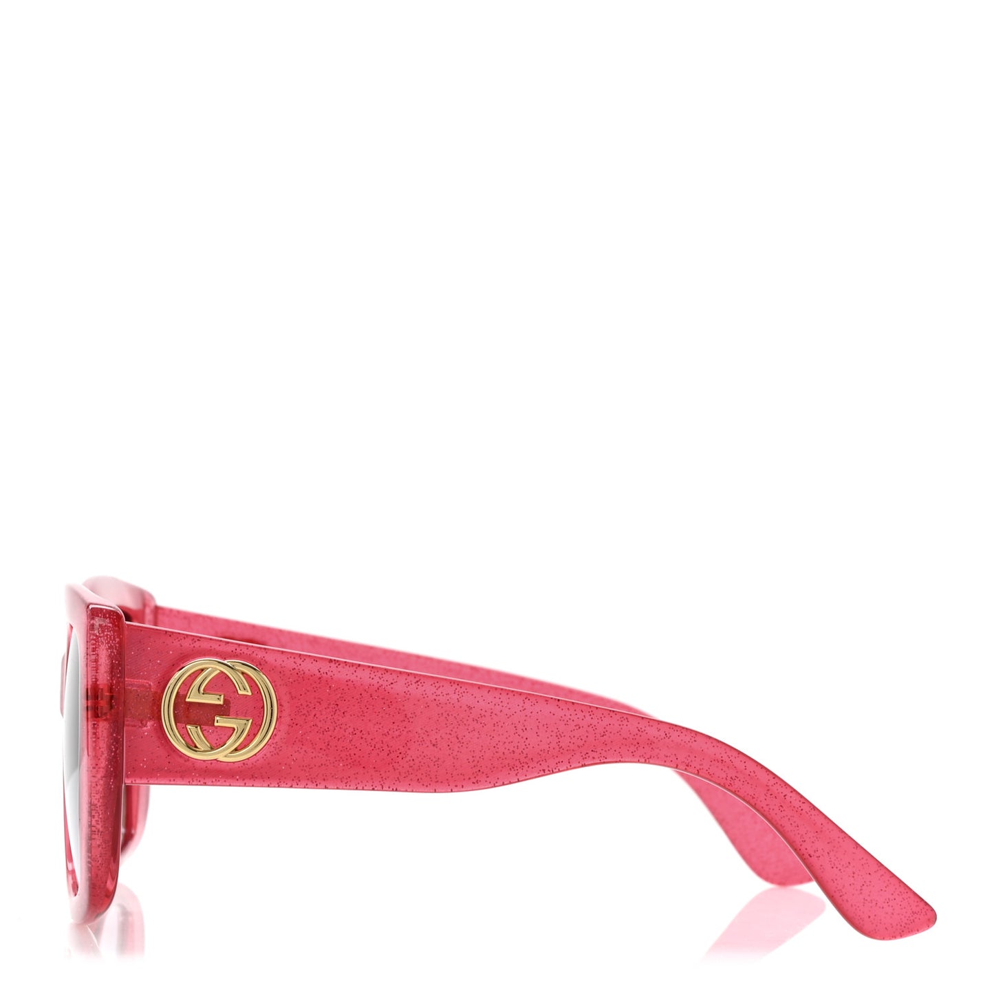 Acetate Square Frame Glitter GG0141S Sunglasses Pink